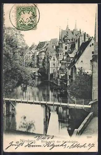 AK Nürnberg, Blick nach der Karlsbrücke