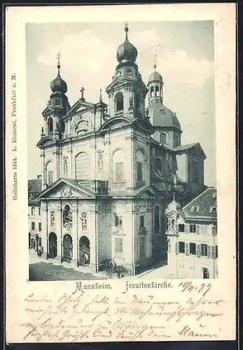 AK Mannheim, Partie an der Jesuitenkirche