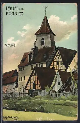 Künstler-AK Lauf a. d. Pegnitz, Altung