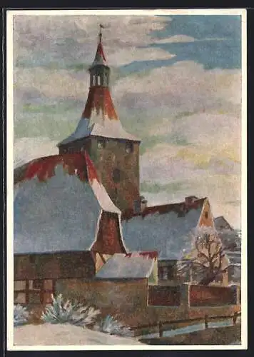 AK Neustadt a. d. Eisch, Partie vom Nürnberger Tor