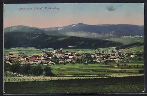 AK Furth / Wald, Ortsansicht mit Voithenberg