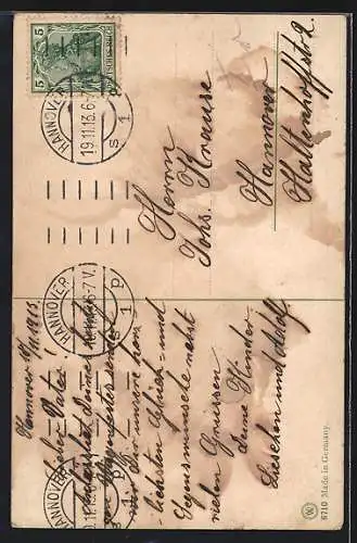 Künstler-AK Alfred Mailick: Waldlichtung im Herbst