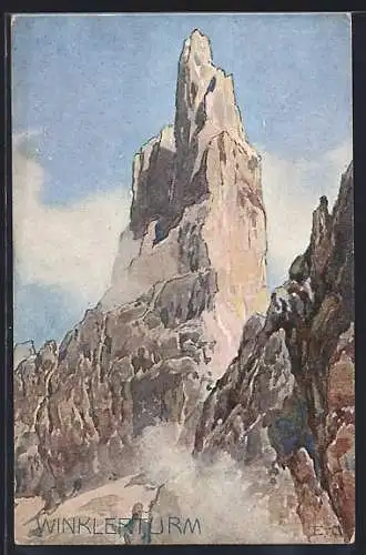 Künstler-AK Edward Theodore Compton: Partie am Winklerturm