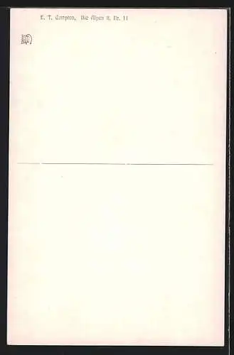 Künstler-AK Edward Theodore Compton: Finsteraarhorn, Landschaftsbild