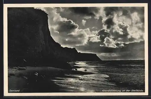 AK Samland, Abendstimmung an der Steilküste