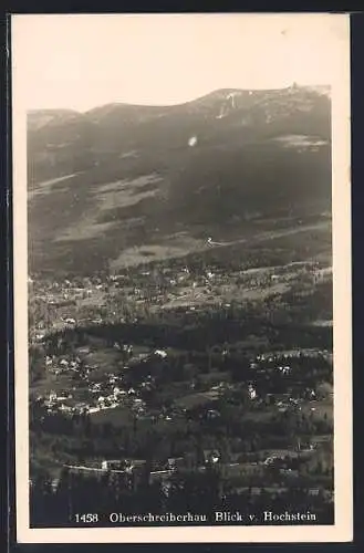 AK Oberschreiberhau, Blick v. Hochstein auf den Ort