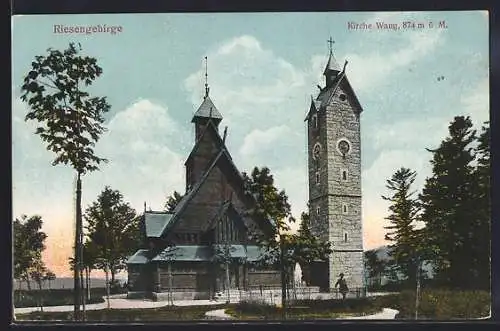 AK Brückenberg / Riesengebirge, Kirche Wang