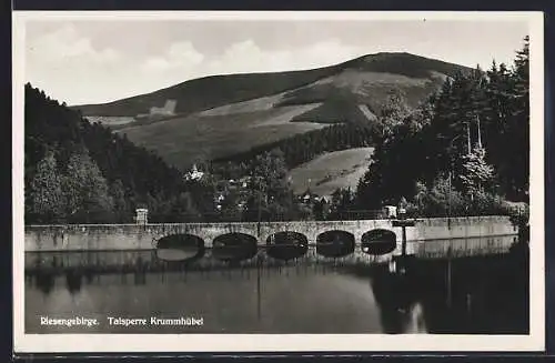 AK Krummhübel /Riesengebirge, Talsperre Krummhübel