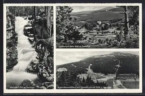AK Hain, Jugendkammhaus mit Spindlerbaude, Hainfall, Panorama