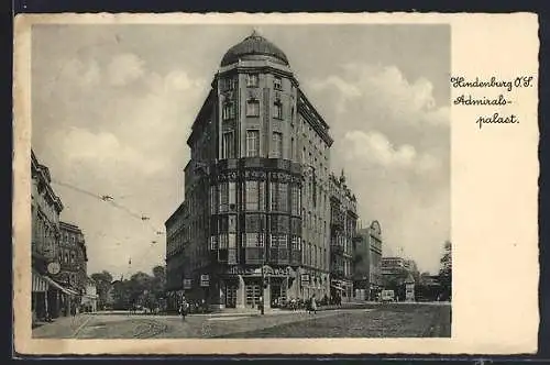 AK Hindenburg, Admiralspalast mit Strassen, Panorama