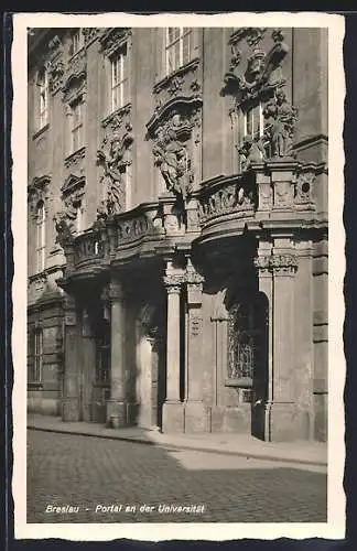 AK Breslau, Portal an der Universität