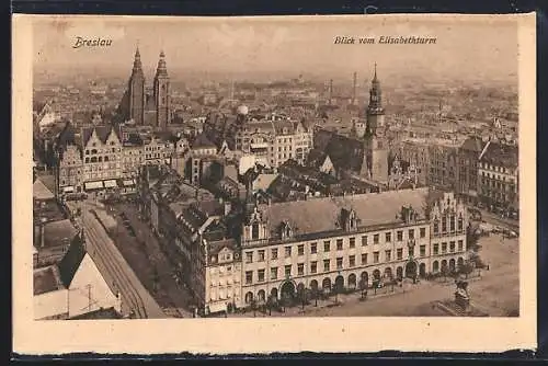 AK Breslau, Blick vom Elisabethturm