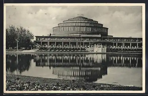 AK Breslau, Blick zur Jahrhunderthalle