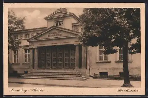 AK Landsberg a. Warthe, Stadttheater