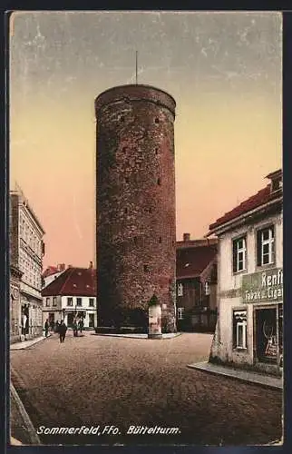 AK Sommerfeld / Lubsko, Partie am Büttelturm