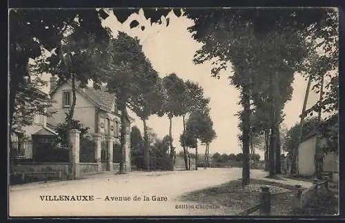 AK Villenauxe, Avenue de la Gare