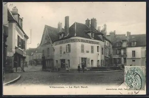 AK Villenauxe, Le Port Neuf et ses commerces adjacents