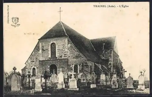 AK Trainel, L`Église et le cimetière environnant