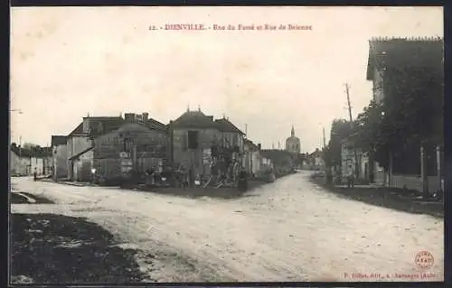 AK Dienville, Rue du Fosset et Rue de Brienne