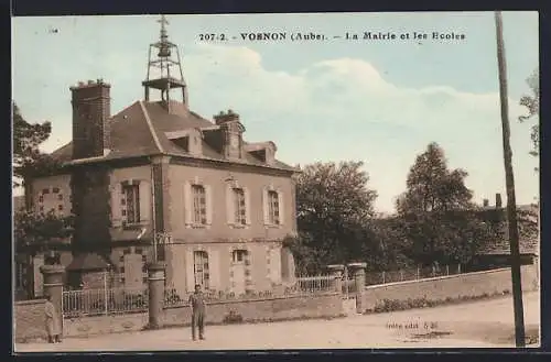 AK Vosnon, La Mairie et les Écoles