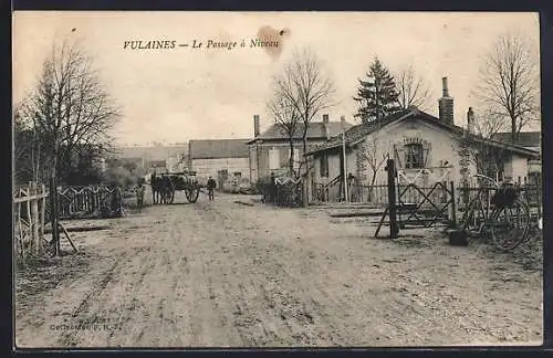 AK Vulaines, Le Passage à Niveau