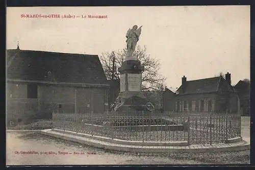 AK Saint-Mards-en-Othe, Le Monument