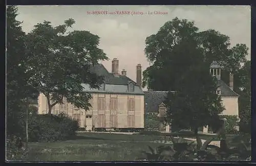 AK St-Benoît-sur-Vanne, Le Château et son parc verdoyant