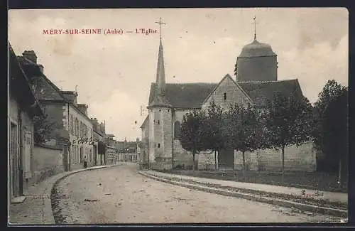AK Méry-sur-Seine, L`Église