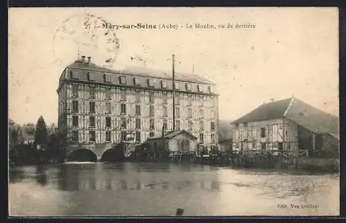 AK Méry-sur-Seine, Le Moulin, vu de derrière