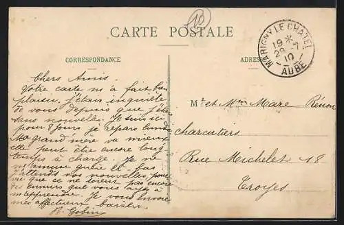 AK Marigny-le-Châtel, Panorama, côté Sud