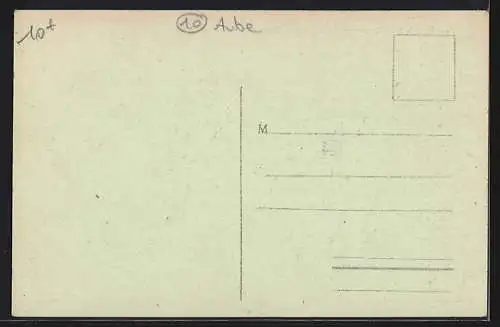 AK Marigny-le-Chatel, L`Église et les habitants devant l`édifice