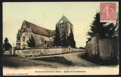 AK Pont-sur-Seine, Église de la Villeneuve