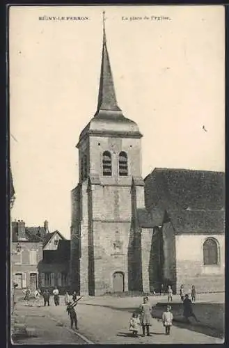 AK Rigny-le-Ferron, La place de l`Église