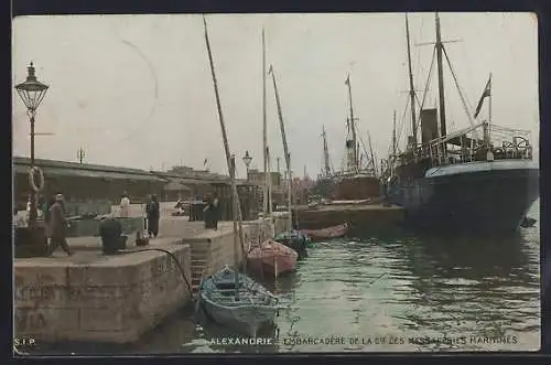 AK Alexandrie, Embarcadère de la Cie. des Messageries Maritimes