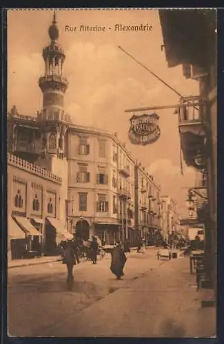 AK Alexandrie, Rue Attarine, Strassenpartie