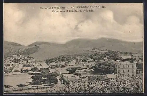 AK Nouméa /Nouvelle-Calédonie, Panorama et Hôspital