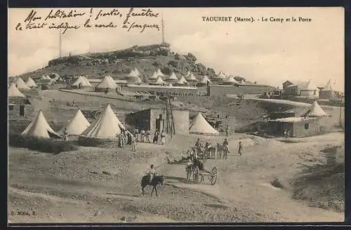 AK Taourirt, Le camp et la Poste