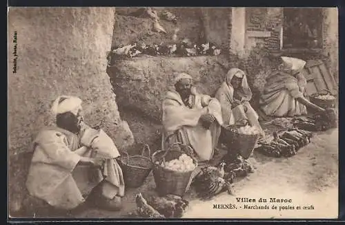 AK Meknès, Marchands de poules et oeufs