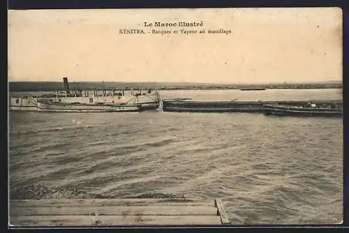 AK Kénitra, Barques et Vapeur au mouilage