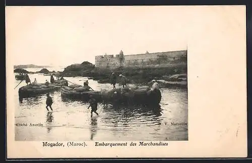 AK Mogador, Embarquement des Marchandises