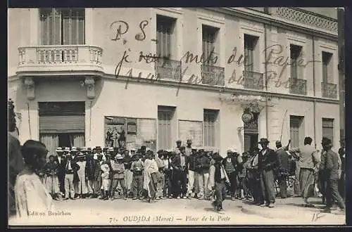 AK Oudjda, Place de la Poste