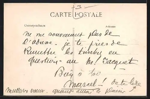 AK Oudjda, Place de la Poste