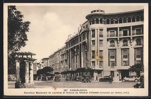 AK Casablanca, Carrefour Boulevard de Lorraine et Avenue du Général d`Amade