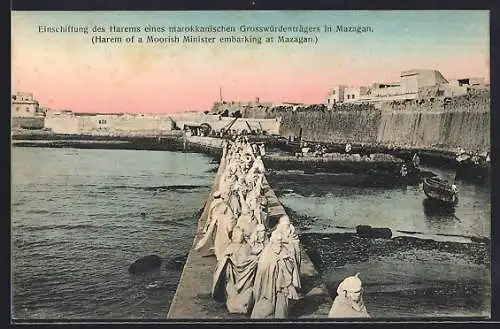 AK Mazagan, Einschiffung des Harems eines marokkanischen Grosswürdenträgers