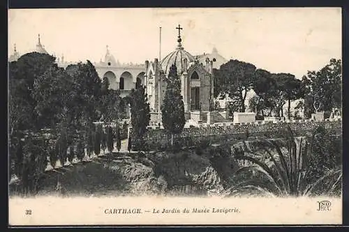 AK Carthage, Le Jardin du Musée Lavigerie