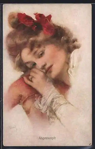 Künstler-AK Brüder Kohn (B.K.W.I) Nr. 144-4: Porträt junge Frau