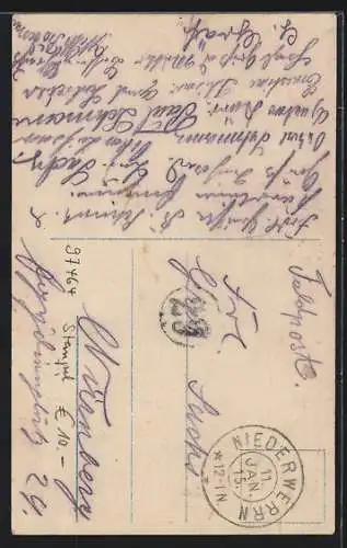 AK Junge Frau mit moderner Frisur