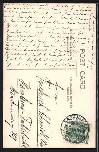 AK Junge Frau mit einem Haarband