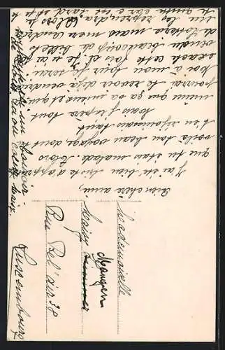 AK Junge Frau mit gewelltem Haar