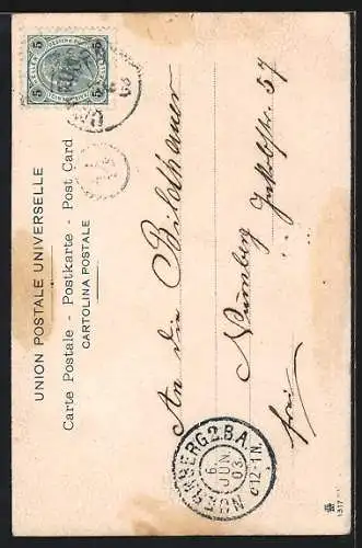 AK Rückenansicht von junger Frau mit Haarknoten